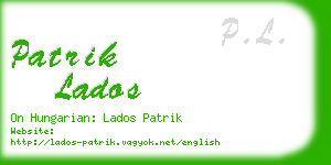 patrik lados business card